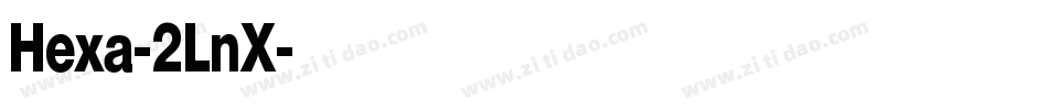 Hexa-2LnX字体转换