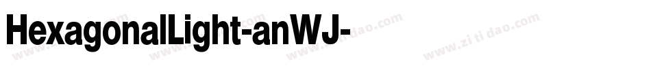 HexagonalLight-anWJ字体转换