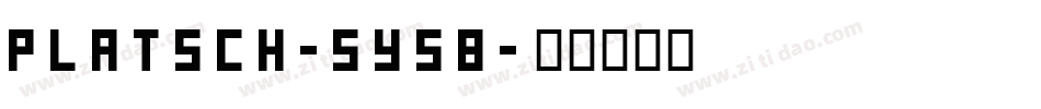 Platsch-5y58字体转换