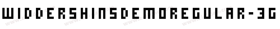 WiddershinsDemoRegular-3G58字体转换