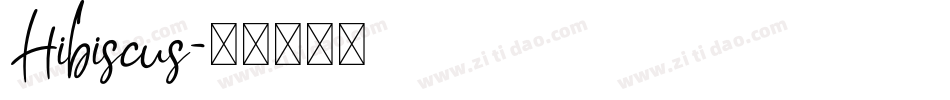 Hibiscus字体转换