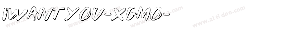 IWantYou-xGMO字体转换