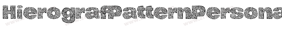 HierografPatternPersonalUse-26eW字体转换 HierografPatternPersonalUse-26eW字体转换
