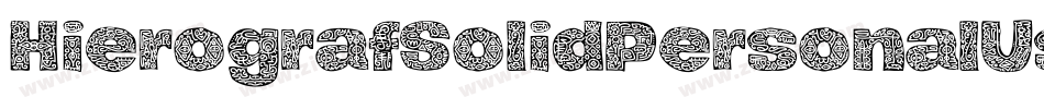 HierografSolidPersonalUse-wAM2字体转换