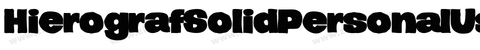 HierografSolidPersonalUse-wAM2字体转换