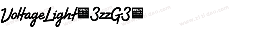 VoltageLight-3zzG3字体转换