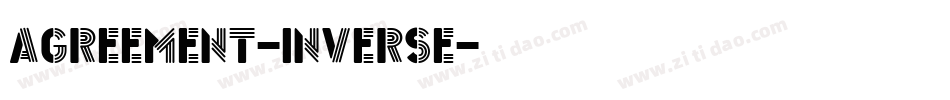 Agreement-Inverse字体转换
