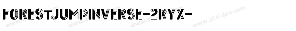 ForestJumpInverse-2RyX字体转换