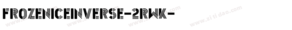 FrozenIceInverse-2RwK字体转换