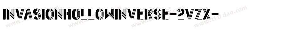 InvasionHollowInverse-2VzX字体转换