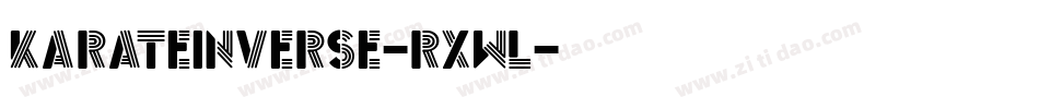 KarateInverse-RxWl字体转换