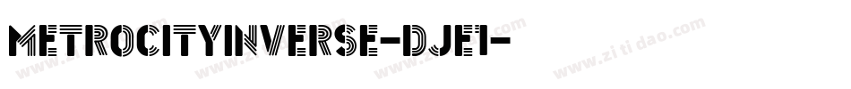 MetroCityInverse-DjE1字体转换