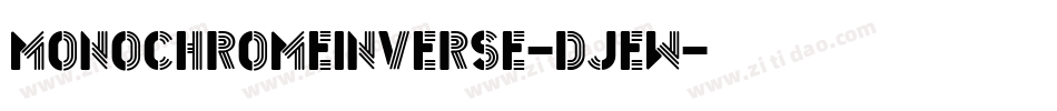 MonochromeInverse-DjeW字体转换