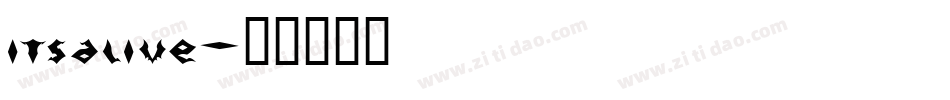 itsalive字体转换