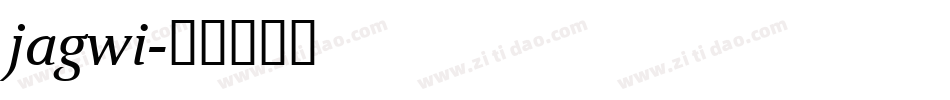 jagwi字体转换