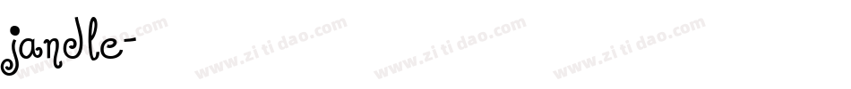jandle字体转换