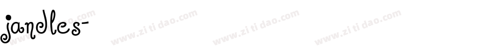 jandles字体转换