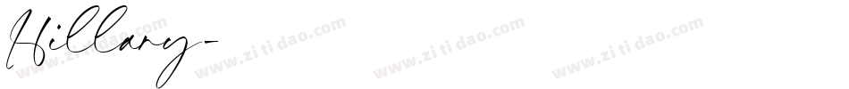 Hillary字体转换