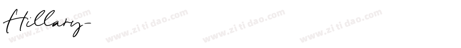 Hillary字体转换
