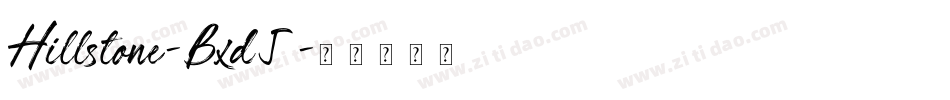 Hillstone-Bxd5字体转换