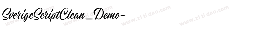 SverigeScriptClean_Demo字体转换