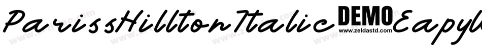 ParissHilltonItalic-EapyW字体转换