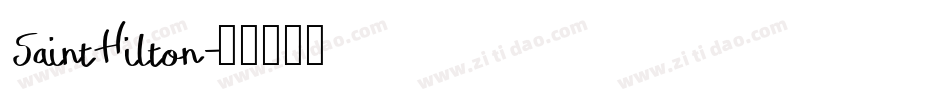 SaintHilton字体转换