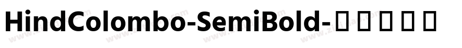 HindColombo-SemiBold字体转换