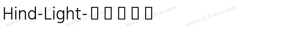 Hind-Light字体转换