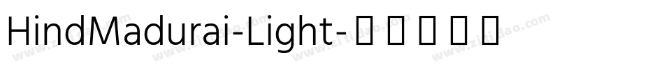 HindMadurai-Light字体转换