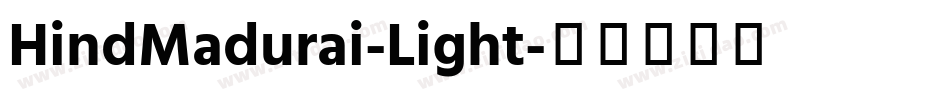 HindMadurai-Light字体转换