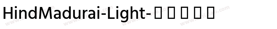 HindMadurai-Light字体转换