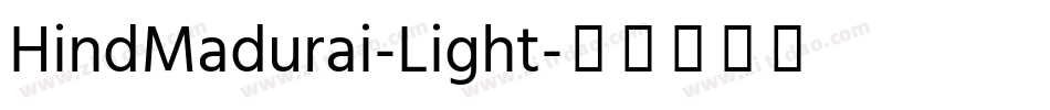 HindMadurai-Light字体转换