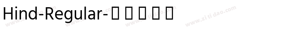 Hind-Regular字体转换