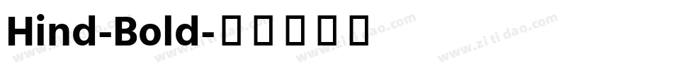 Hind-Bold字体转换