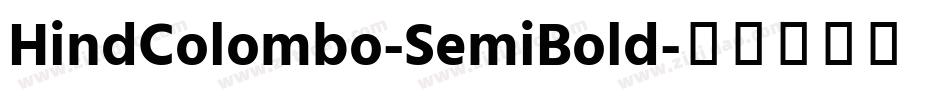 HindColombo-SemiBold字体转换