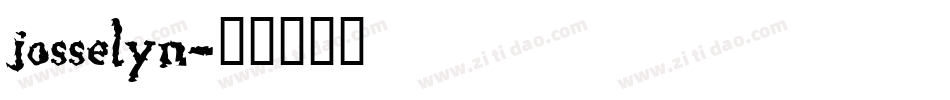 josselyn字体转换