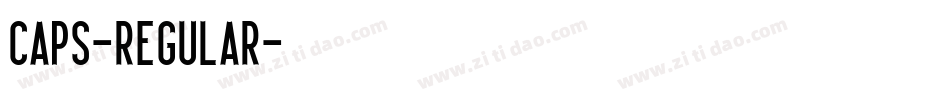 CAPS-Regular字体转换