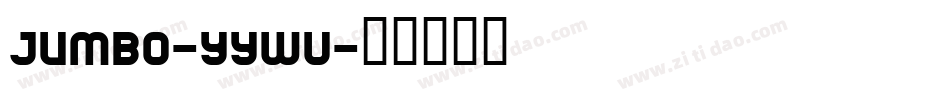 Jumbo-yYwV字体转换