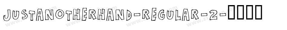 justanotherhand-regular-2字体转换