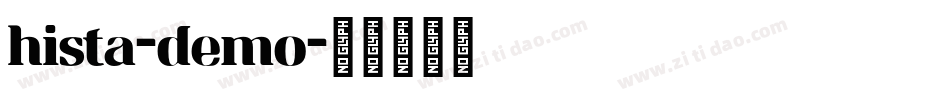 hista-demo字体转换