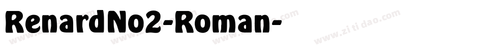 RenardNo2-Roman字体转换