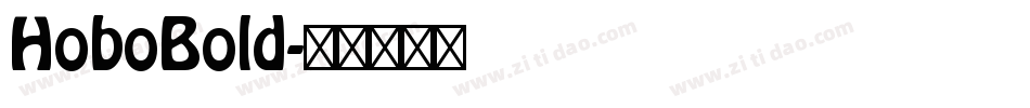 HoboBold字体转换