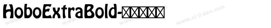 HoboExtraBold字体转换