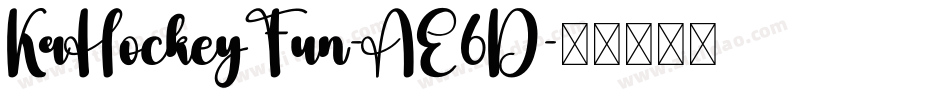 KrHockeyFun-AE6D字体转换