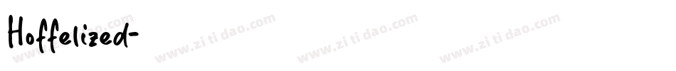 Hoffelized字体转换