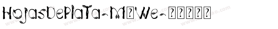 HojasDePlata-M5We字体转换