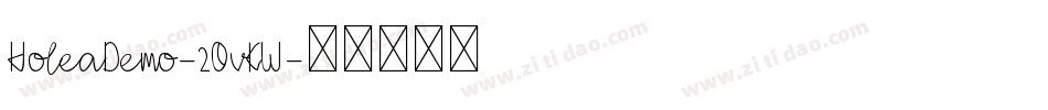 HoleaDemo-2OvKW字体转换