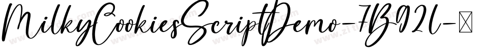 MilkyCookiesScriptDemo-7B92l字体转换