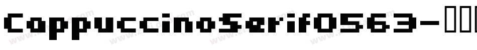 CappuccinoSerif0563字体转换